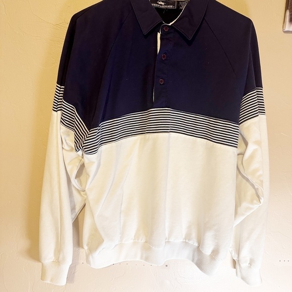 Vintage Other - Vintage 90s Rugby Colorblock Collar Shirt LG
